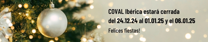 COVAL Ibérica estará cerrada del 24.12.24 al 01.01.25 y el 06.01.25